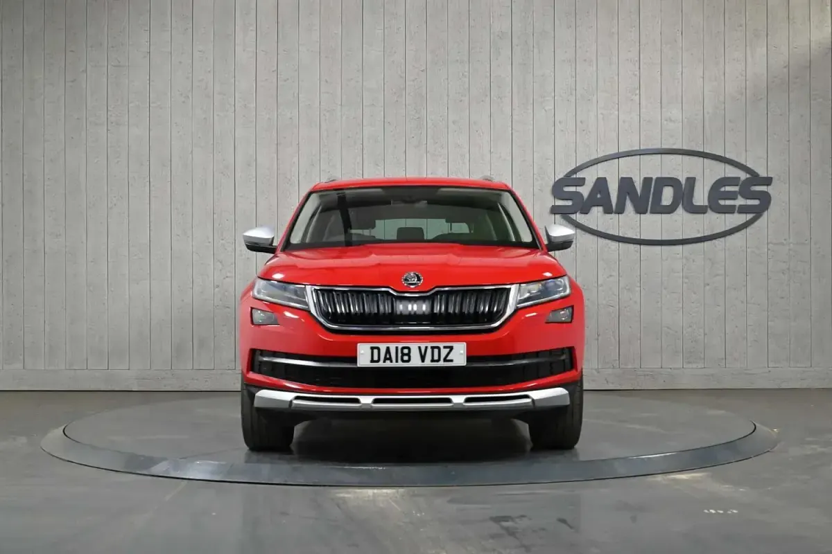 Usata Skoda Kodiaq Scout 4x4 150 CV (110 kW) 2018 Rosso SUV