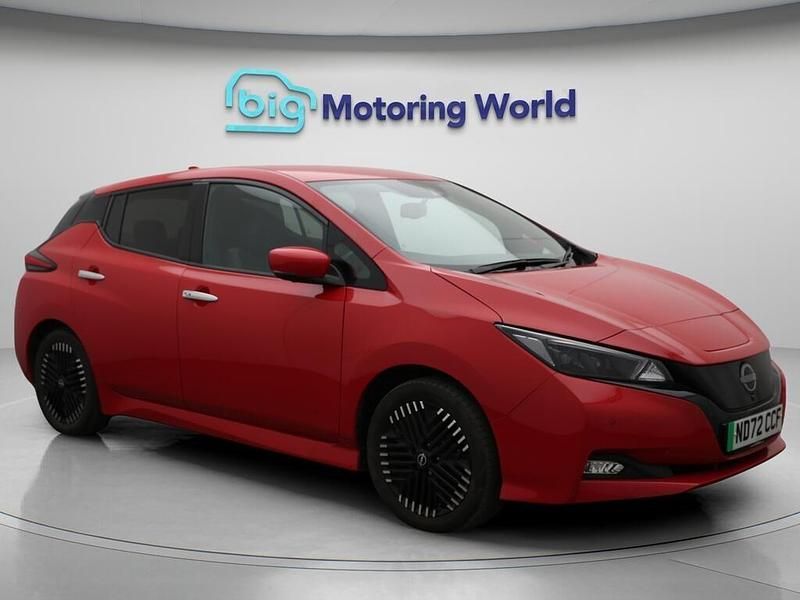 Red Used 2022 Nissan Leaf Tekna Hatchback | £11,900 (Fair price) - Image 1/4