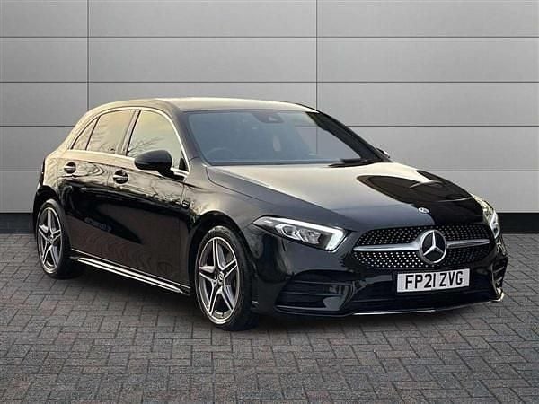 Black Used 2021 Mercedes A200 AMG line Hatchback | £21,850 (Fair price) - Image 1/4