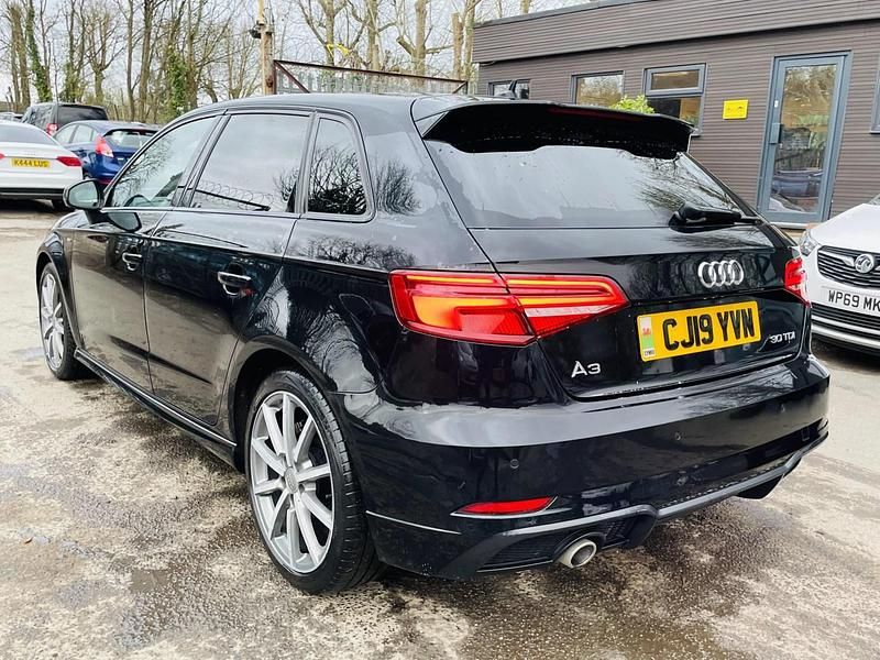 Used Audi A3 Black Edition 116 HP (85 kW) 2019 Black Sedan