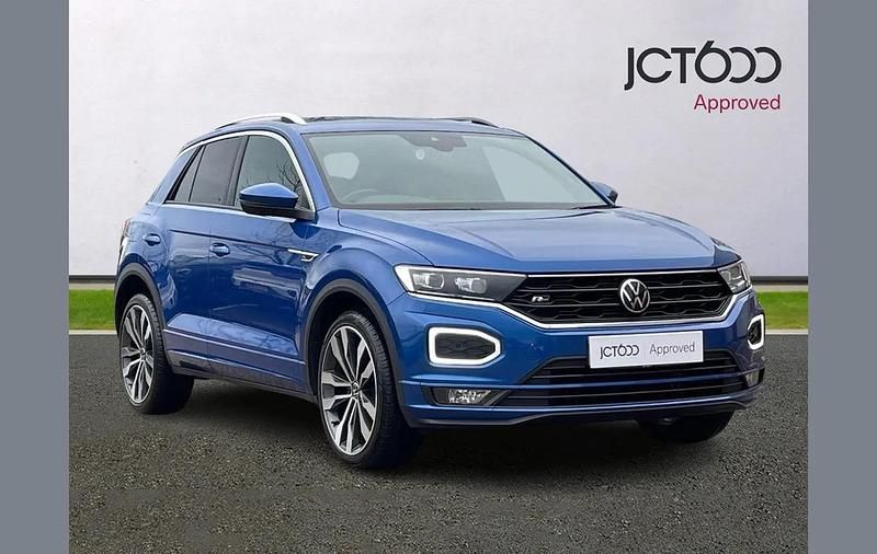Used VW T-Roc R-line 150 HP (110 kW) 2021 Blue SUV
