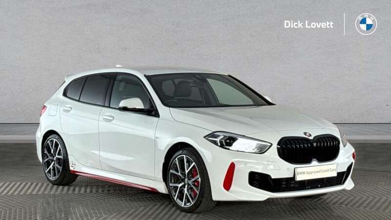 White Used 2021 BMW 128 Shadowline Hatchback | £25,900 (Fair price) - Image 1/4