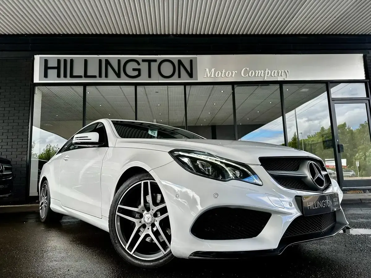 Used Mercedes E220 AMG line 2016 White Coupe