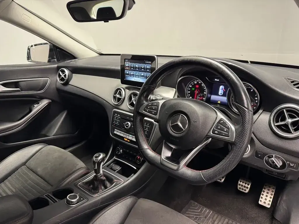 Used Mercedes CLA180 AMG line 122 HP (89 kW) 2019 Black Sedan