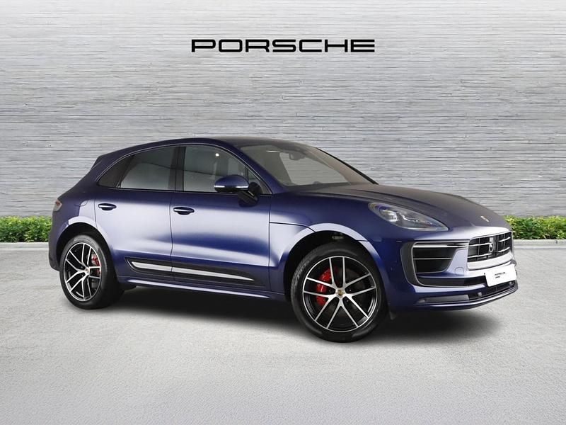 Porsche metallic gentian blu Used 2021 Porsche Macan SUV | £46,900 (Good price) - Image 1/4
