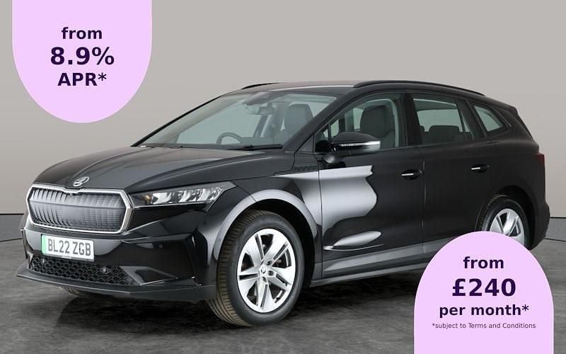 Black Used 2022 Skoda Enyaq iV ecoSuite SUV | £17,202 (Fair price) - Image 1/2