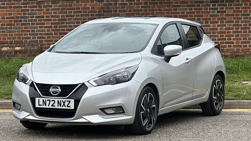 Used Nissan Micra Acenta 91 HP (66 kW) 2022 Silver Hatchback