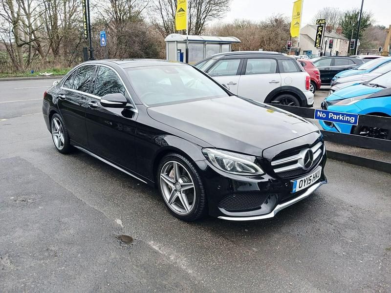 Used Mercedes C300 AMG Line Premium 2015 Black Sedan