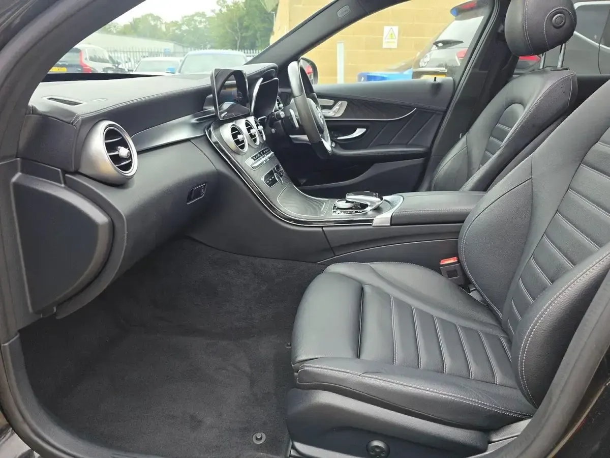 Used Mercedes C300e AMG line 2021 Black Estate