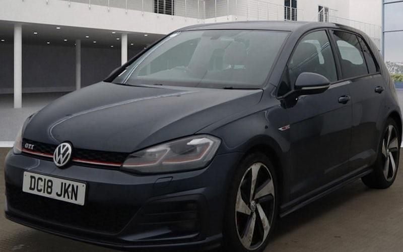 Used VW Golf VII GTI 230 HP (169 kW) 2018 Blue Hatchback