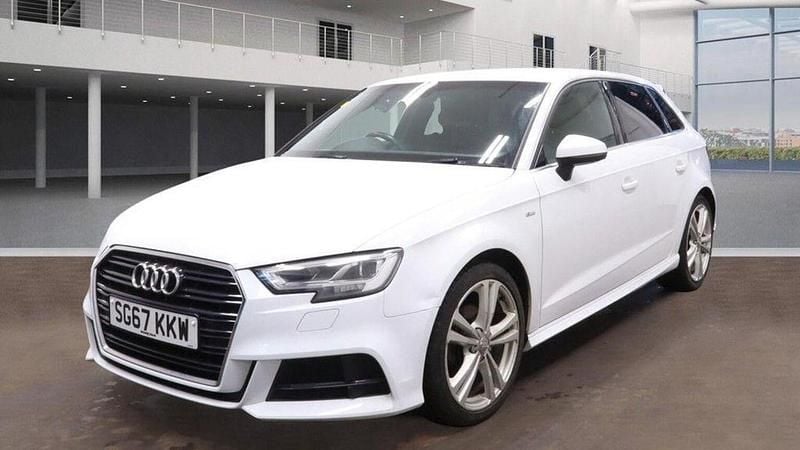 Used Audi A3 Sportback S-Line 2017 White Hatchback