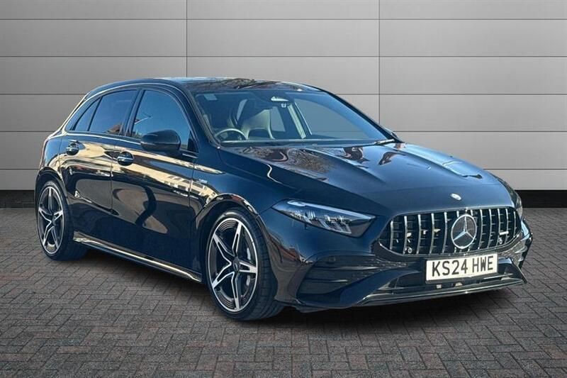 Black Used 2024 Mercedes A35 AMG Premium Hatchback | £34,495 (A bit pricey) - Image 1/4