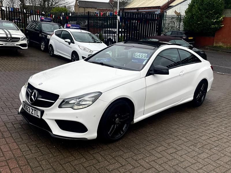 Used Mercedes E220 AMG 2014 White Coupe