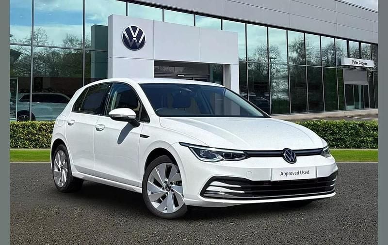 White Used 2022 VW Golf VIII Style Hatchback | £19,491 (Good price) - Image 1/4