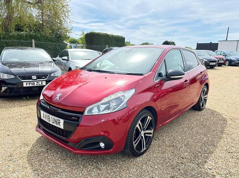 Red Used 2018 Peugeot 208 GT-line Hatchback | £9,495 (A bit pricey) - Image 1/4