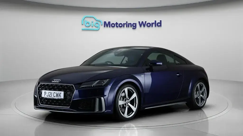 Begagnad Audi TT S-Line 245 HK (180 kW) 2021 Blå Sportkupé