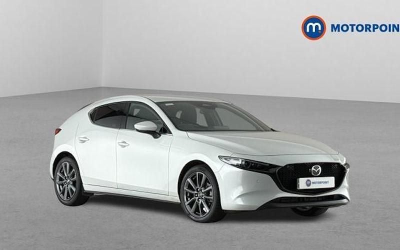 White Used 2025 Mazda 3 Exclusive-Line Hatchback | £18,999 - Image 1/4