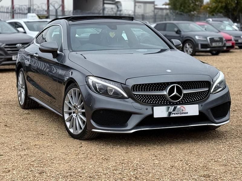 Grey Used 2015 Mercedes C200 AMG Line Premium Coupe | £9,890 (Expensive) - Image 1/4