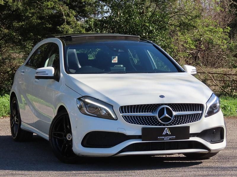 Used Mercedes A200 AMG Line Premium Plus 2018 White Hatchback