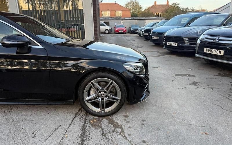 Used Mercedes C200 AMG line 184 HP (135 kW) 2019 Black Coupe