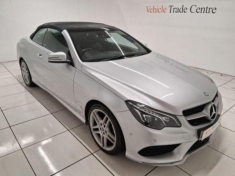 Used Mercedes E250 AMG line 204 HP (150 kW) 2015 Silver Cabriolet