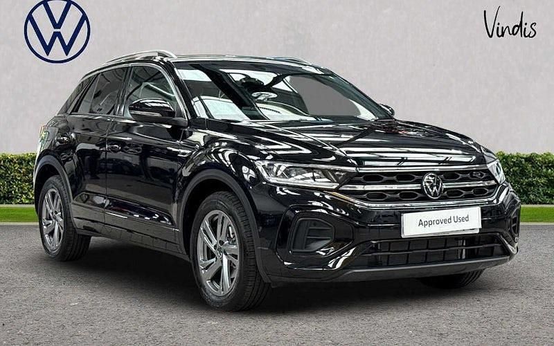 Black New 2025 VW T-Roc R-line SUV | £30,549 (Fair price) - Image 1/4