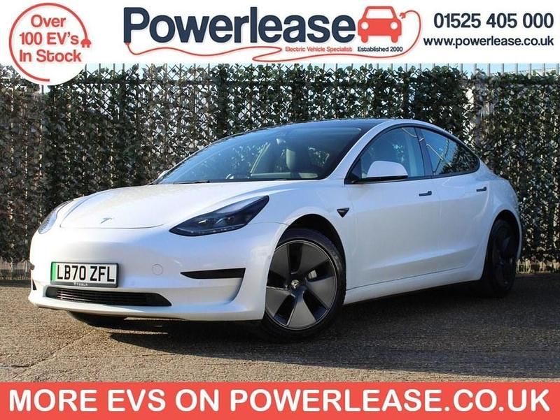 White Used 2020 Tesla Model 3 Standard Range Plus Sedan | £14,589 (Fair price) - Image 1/4
