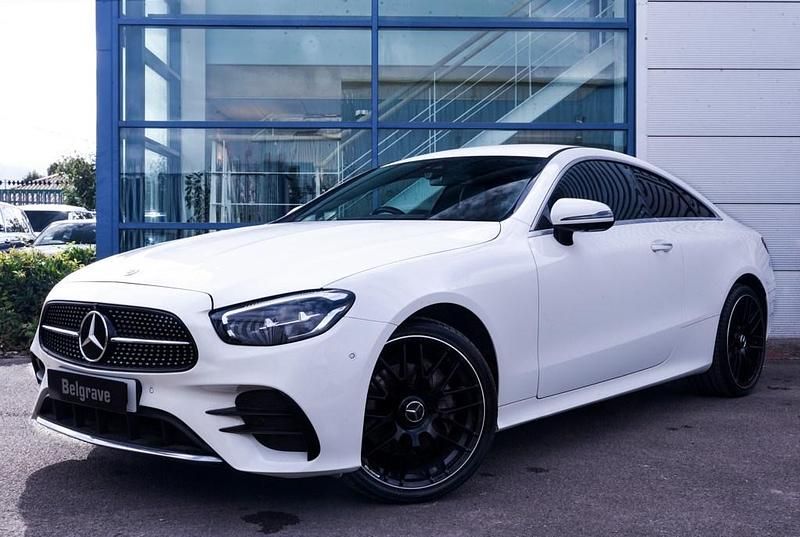 White Used 2022 Mercedes E300 AMG Line Premium Coupe | £33,980 (Fair price) - Image 1/3