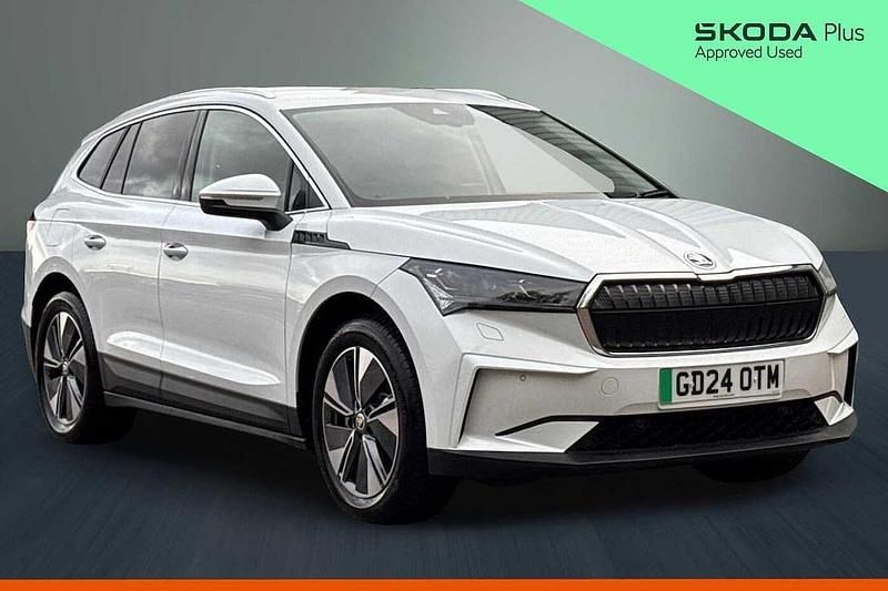 Used Skoda Enyaq iV 210 kW (286 HP) 2024 Moon white metallic SUV
