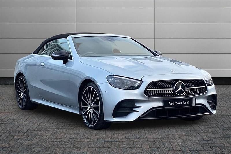 High tech silver Used 2021 Mercedes E300 AMG line Cabriolet | £35,850 (Fair price) - Image 1/4