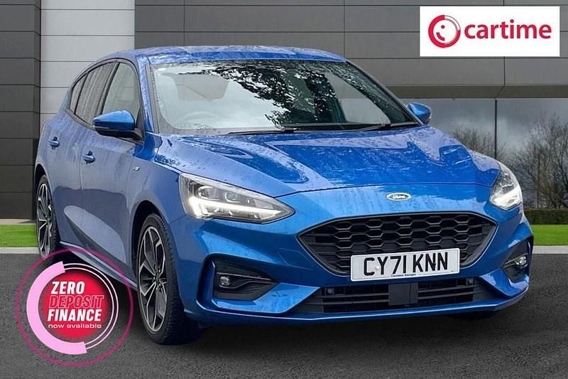 Blue Used 2021 Ford Focus ST-Line X Hatchback | £16,990 (Fair price) - Image 1/4