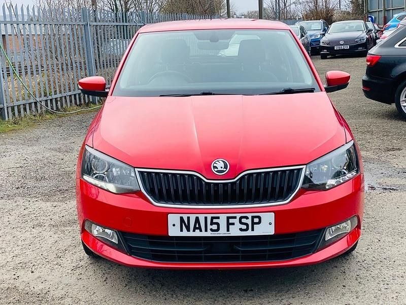 Used Skoda Fabia SE L 90 HP (66 kW) 2015 Red Hatchback