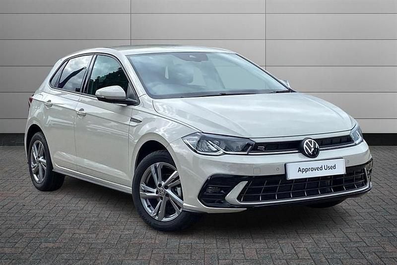 Limestone grey Used 2025 VW Polo R-line Hatchback | £21,995 (Fair price) - Image 1/3