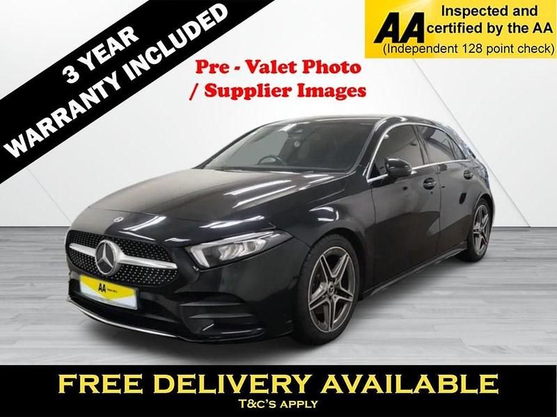 Black Used 2018 Mercedes A180 AMG line Hatchback | £15,695 (Fair price) - Image 1/4