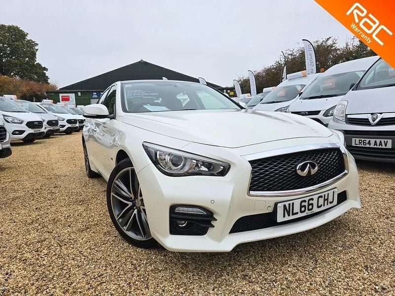 White Used 2016 Infiniti Q50 Sport Tech Sedan | £9,995 (A bit pricey) - Image 1/4