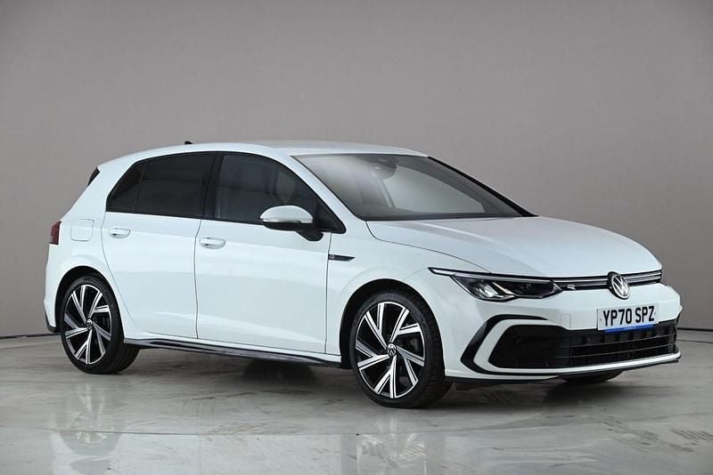 Used VW Golf VII R-line 150 HP (110 kW) 2020 White Hatchback