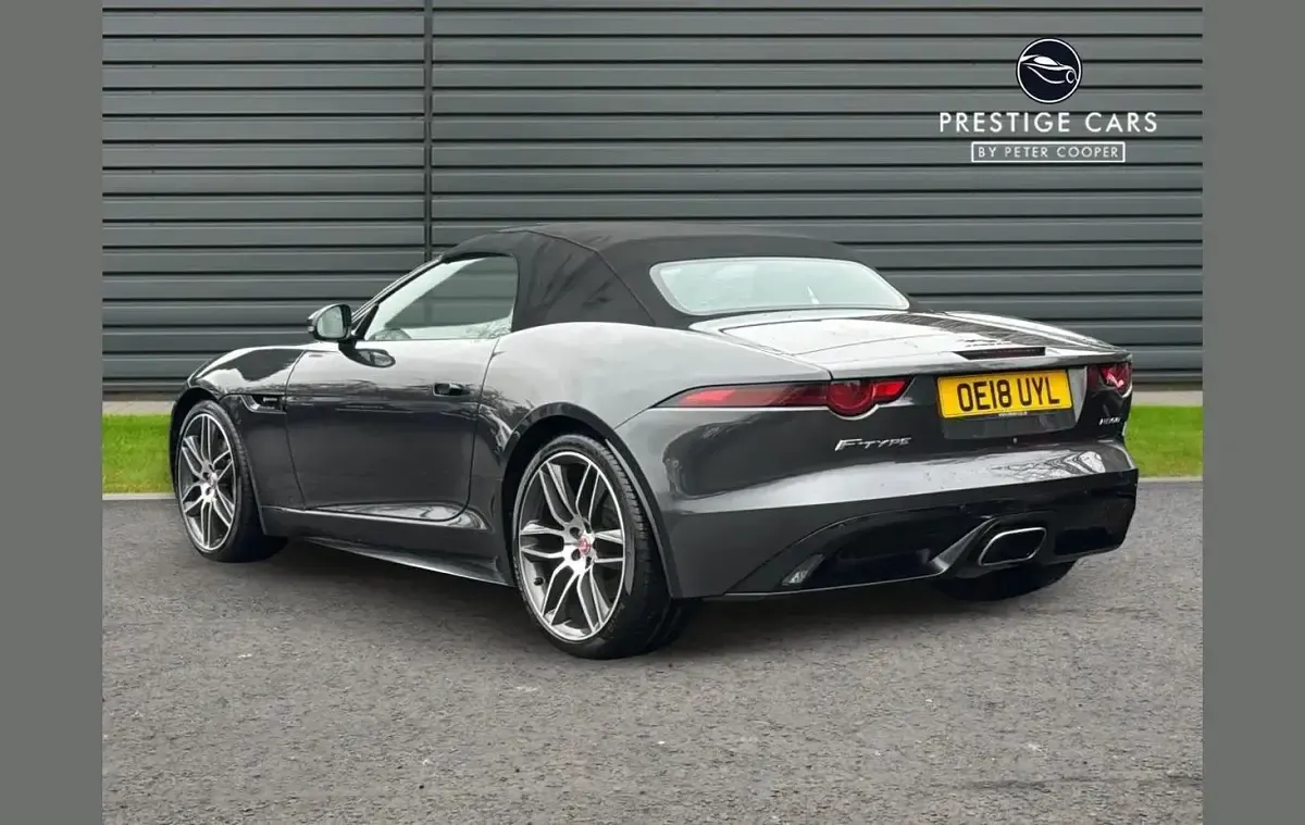 Used Jaguar F-Type R-Dynamic 300 HP (220 kW) 2018 Grey Cabriolet