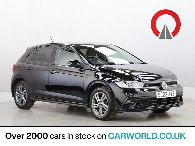 Black Used 2022 VW Polo R-line Hatchback | £14,990 (Good price) - Image 1/3