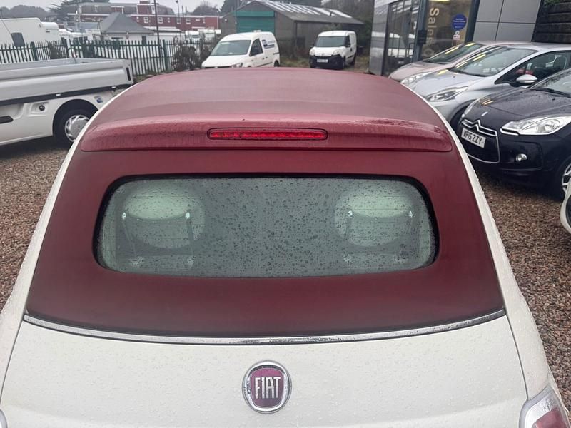 Used Fiat 500 Lounge 69 HP (50 kW) 2014 White Cabriolet
