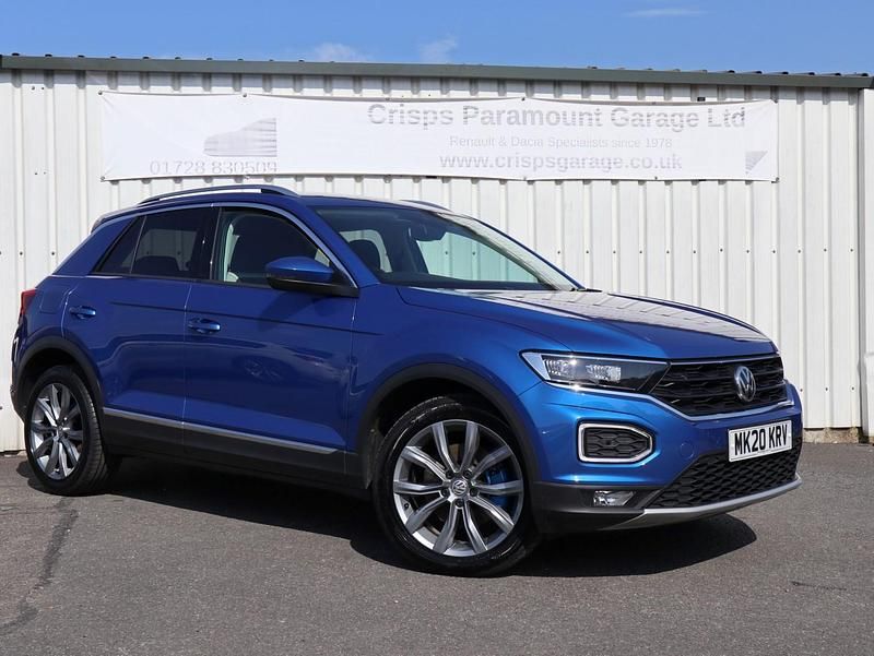 Blue Used 2020 VW T-Roc SEL SUV | £17,795 (Fair price) - Image 1/3