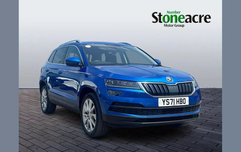 Blue Used 2022 Skoda Karoq SE L SUV | £17,979 (Good price) - Image 1/4