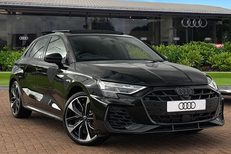 Black New 2025 Audi S3 Sportback Black Edition Hatchback | £45,980 - Image 1/4