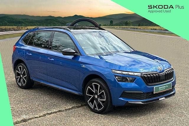 Race blue metallic Used 2022 Skoda Kamiq Monte Carlo SUV | £18,400 (A bit pricey) - Image 1/4