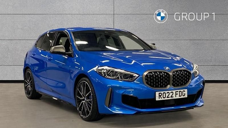 Used BMW M135 Shadowline 306 HP (225 kW) 2022 Blue Hatchback