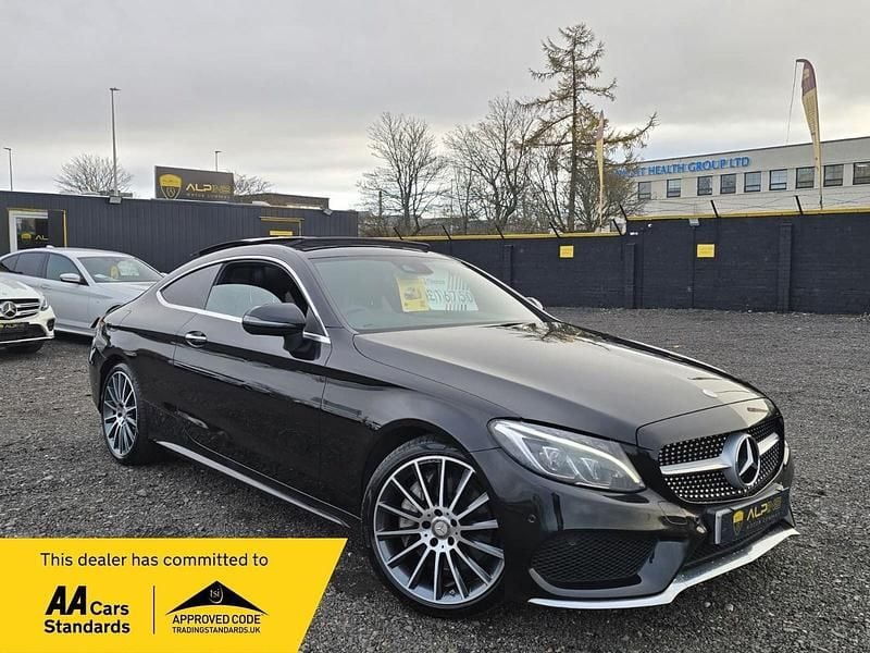 Black Used 2016 Mercedes C300 AMG Line Premium Plus Coupe | £16,750 (A bit pricey) - Image 1/4