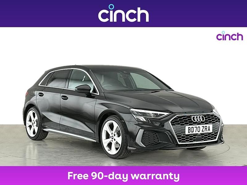 Black Used 2020 Audi A3 S-Line Hatchback | £17,299 (A bit pricey) - Image 1/3