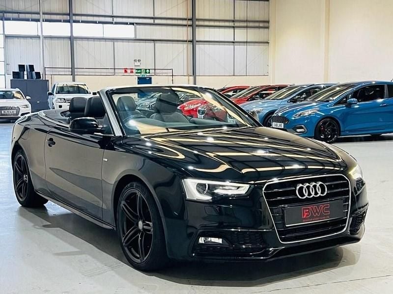 Used Audi A5 Cabriolet S-Line 177 HP (130 kW) 2014 Black Cabriolet