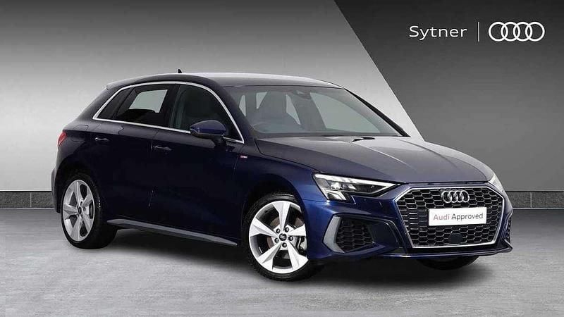 Blue Used 2024 Audi A3 e-tron S-Line Hatchback | £26,000 (Fair price) - Image 1/4