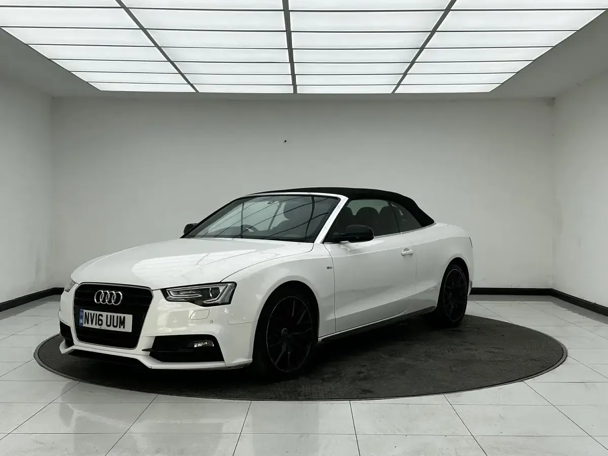 Used Audi A5 Cabriolet S-Line 190 HP (139 kW) 2016 White Cabriolet