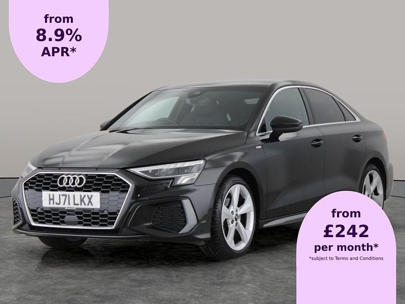 Black Used 2021 Audi A3 S-Line Sedan | £18,343 (Fair price) - Image 1/2